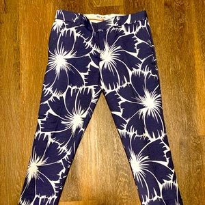 MR TURK Blue/White Funky Print cotton PANTS - Size 29